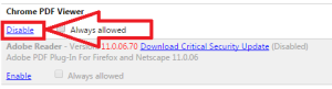 disablechromepdf