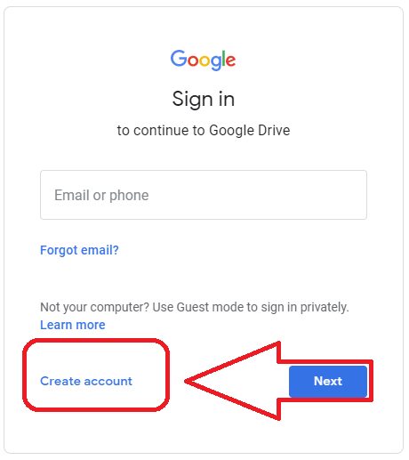 How to Log in to google drive 