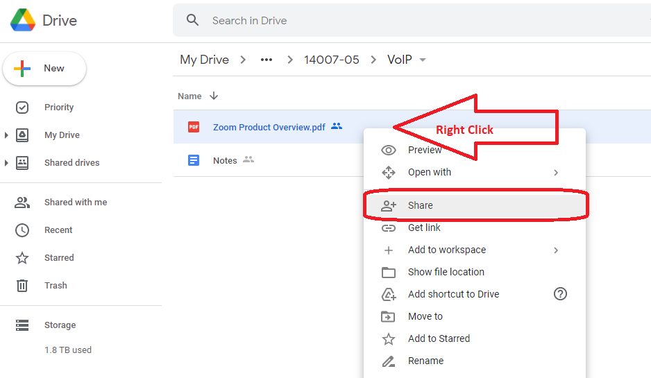 How to Share a Folder on Google Drive